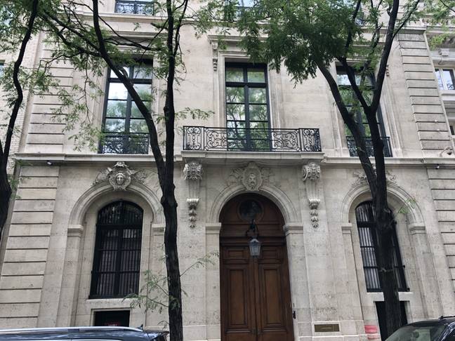 Epstein's New York mansion, where he is believed to have abused dozens of young girls (Credit: PA)
