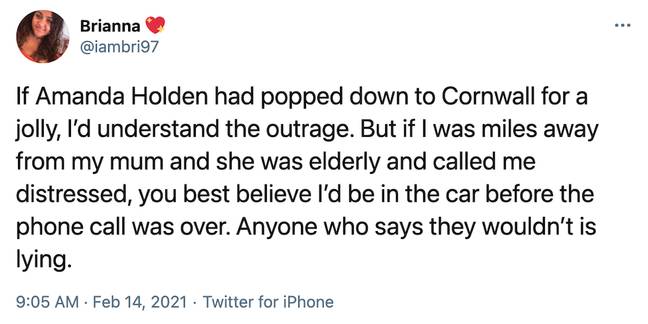 Amanda Holden was defended on social media (Credit: Twitter)