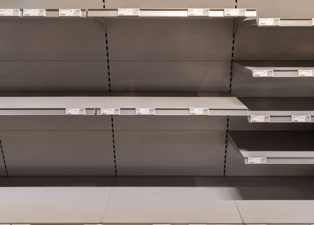 People are stockpiling, leaving shelves bare (Credit: PA)