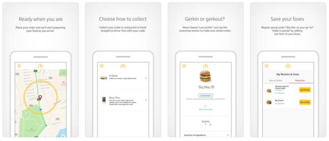 The My McDonald's App is available on Google Play and the App Store. Credit: McDonald's