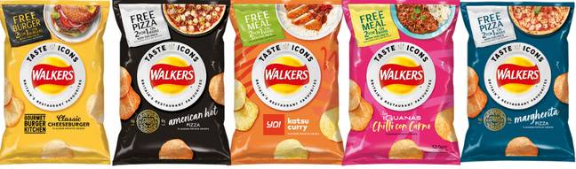 There are six new flavours in total (Credit: Walkers)