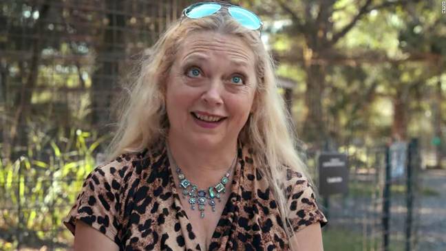 Carole Baskin was Joe Exotic's arch enemy as featured in the docuseries (Credit: Netflix)