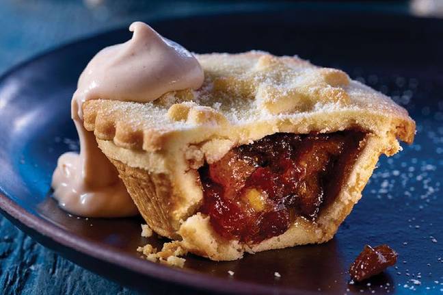 The boozy cream would be perfect poured over mince pies. (Credit: ASDA)