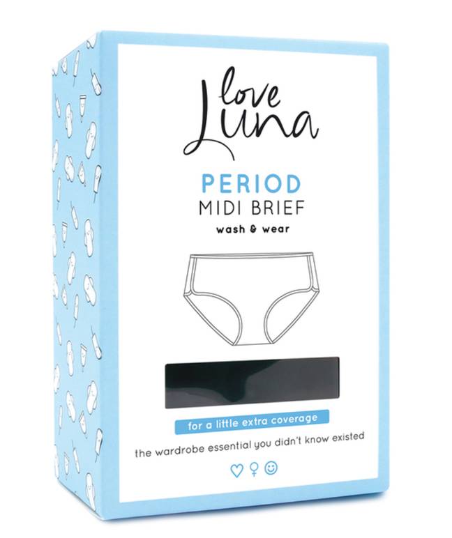 By buying more sustainable sanitary options such as Love Luna pants, you will have less of an impact on the environment (Credit: Sainsbury's)