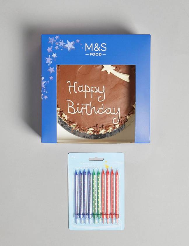 The Chocolate Happy Birthday Cake Hamper, £10 (Credit: Marks &amp; Spencer)