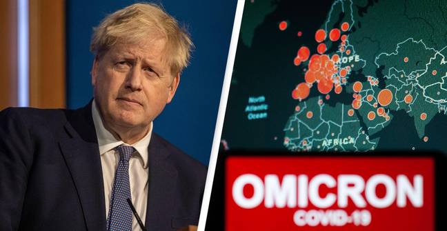 Boris Johnson Address Omicron Rise - Alamy 