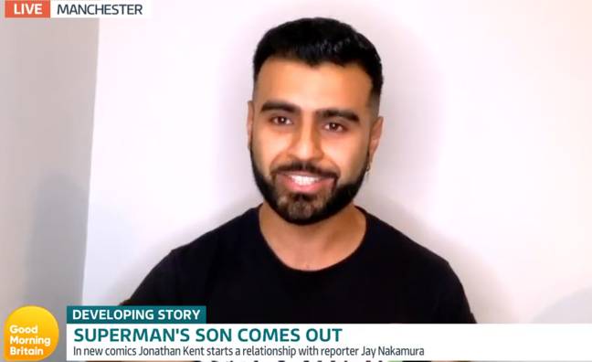 Podcaster Aamir Hassan is happy to see LGBTQ representation (Credit: ITV)