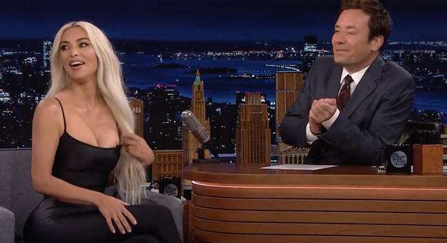 Kim sat down for an interview with Jimmy. Credit: NBC