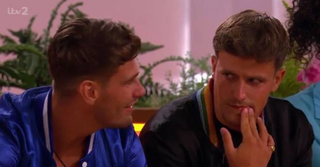 Luca had a strong reaction to Remi's rap. (Credit: ITV)