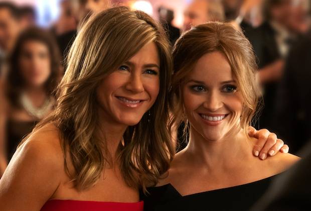 The Morning Show stars Jennifer Aniston and Reese Witherspoon (Credit: Apple TV+)