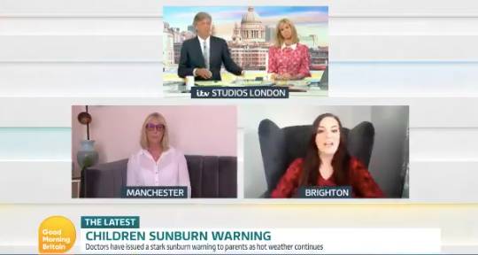 Experts debated sunburn fines on GMB (Credit: ITV)