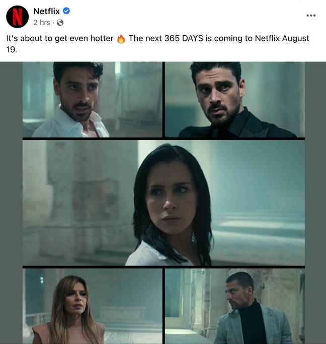 Netflix has announced the next 365 Days instalment... Credit: Netflix
