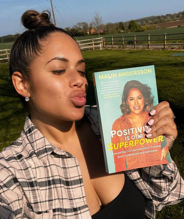 Malin discusses domestic violence in her book Positivity Is Our Superpower. Credit: @missmalinsara/Instagram