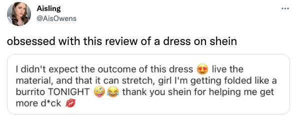 The woman shared the review on Twitter (Credit: Twitter)