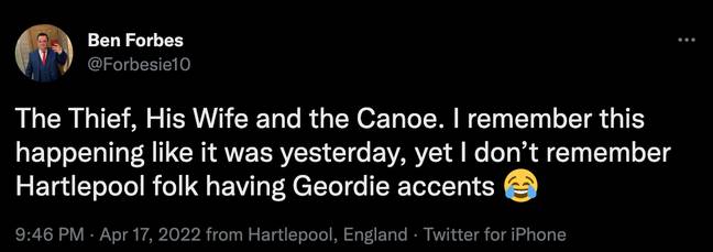 Viewers were not convinced by the accents on the new ITV drama. (Credit: Twitter/Forbesie10)