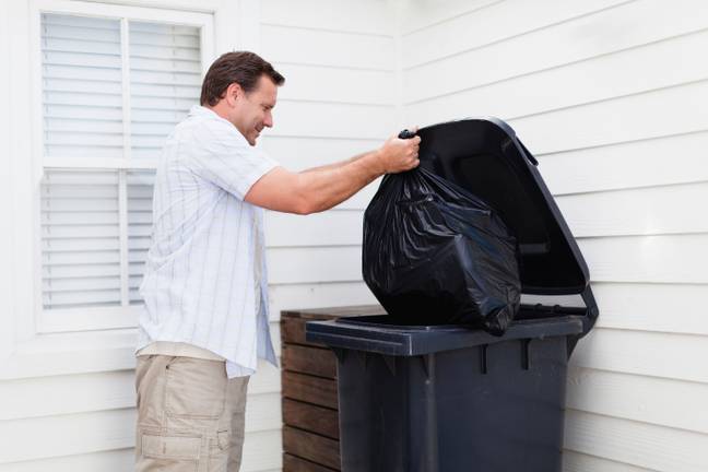 One woman said the trash is the only chore her husband does without being prompted. (Credit: Alamy)