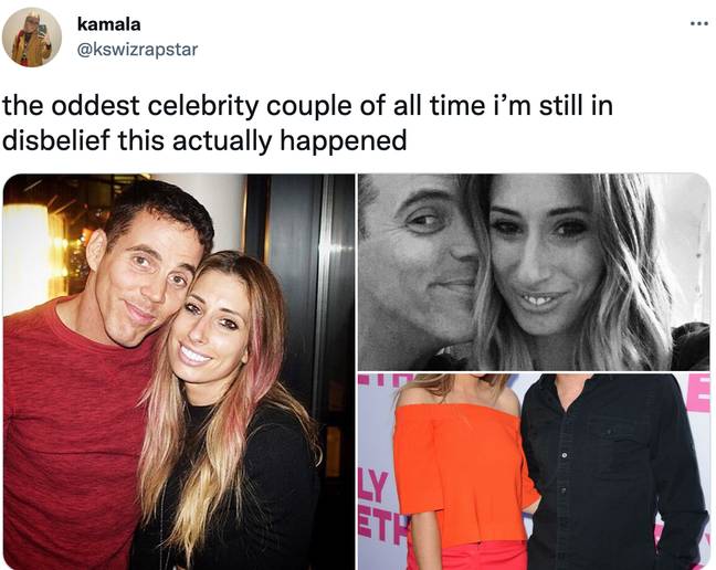 A fan shared pictures of Stacey and Steve-O on Twitter (Credit: Twitter/Alamy/Instagram)