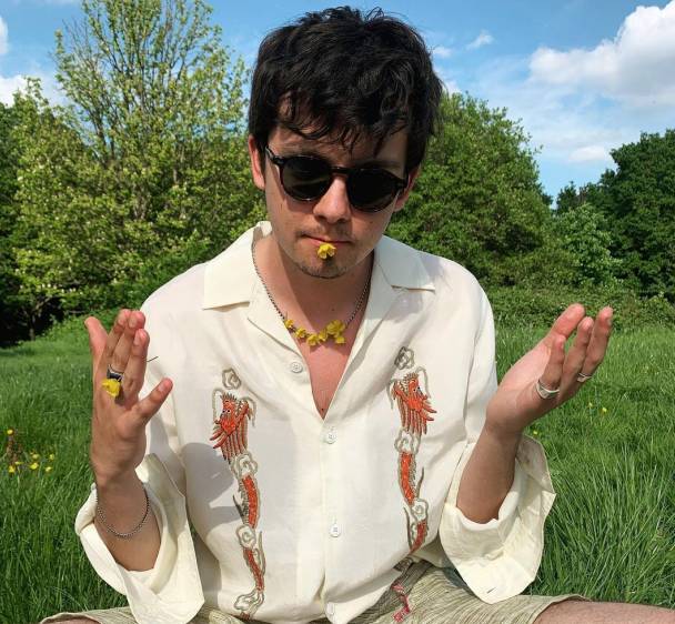Asa also posed in a buttercup field (Credit: Instagram/ Asa Butterfield)