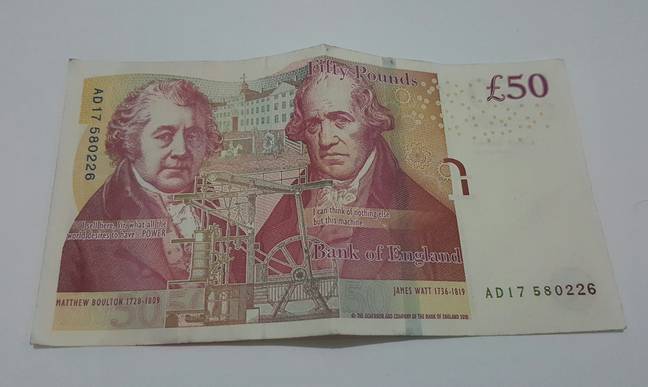 Paper £50 notes are set to be replaced by the end of September. Credit: Pixabay