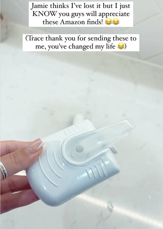Mrs Hinch's newest home gadget is a magic tap dispenser from Amazon (Credit: mrshinchhome/Instagram)