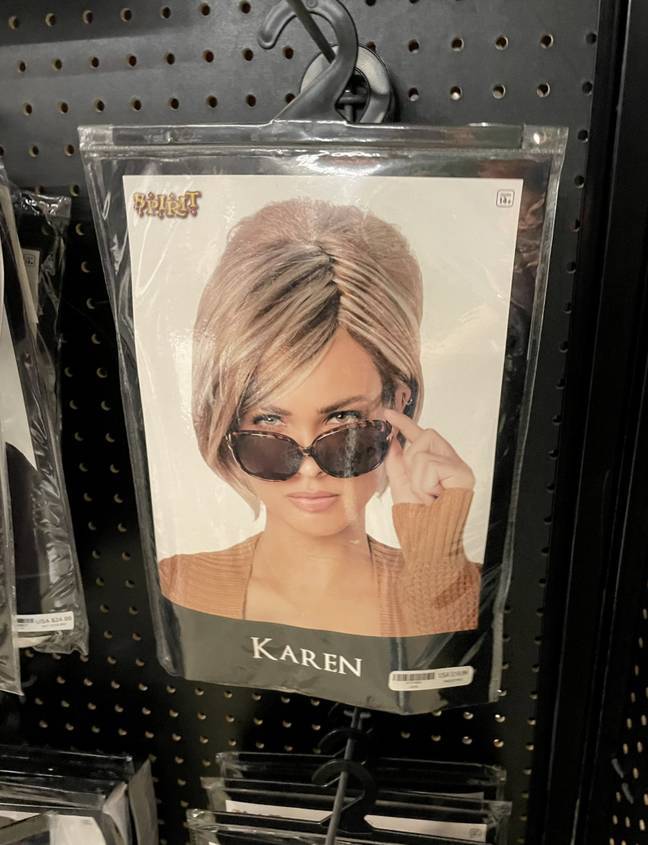 People are not happy with this Karen costume (Credit: Twitter)