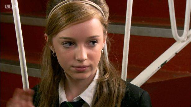 Phoebe played Siobhan in Waterloo Road (Credit: BBC)