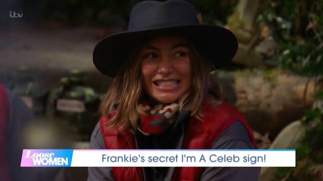 Frankie has been keeping her Loose Women co-stars in mind when round the campfire (Credit: ITV)