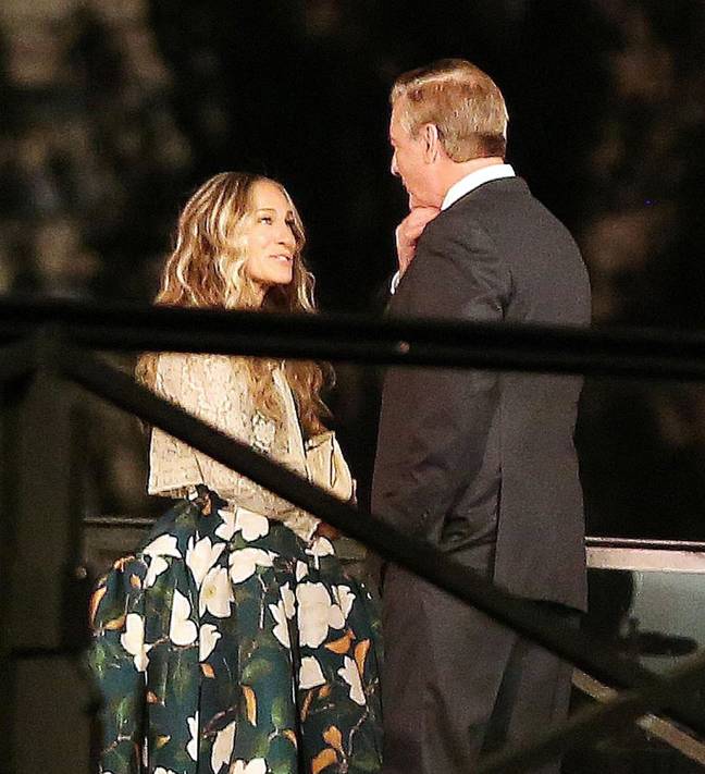 SJP and Noth were spotted filming out in Paris last year (Credit: Backgrid)