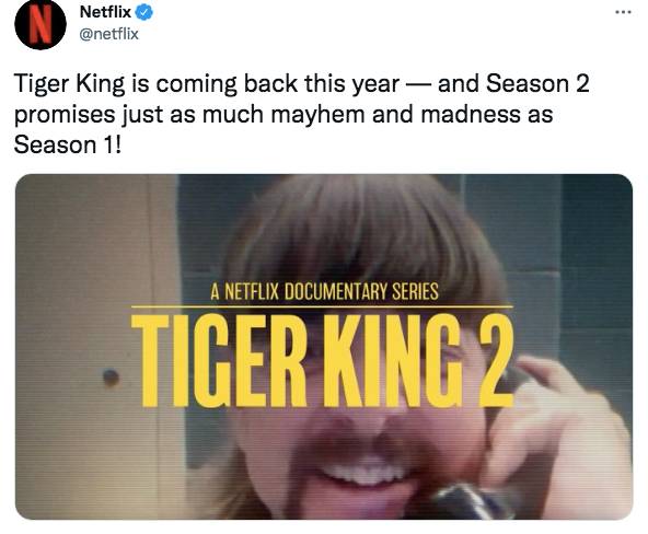 Netflix dropped the news of season 2 on social media (Credit: Twitter/Netflix)