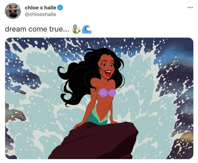 Halle announced the casting over two years ago (Credit: Twitter/chloexhalle)