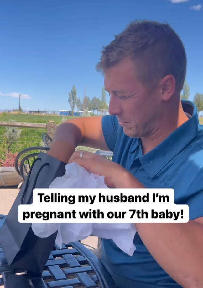 The couple also posted a follow-up video of the moment they told their six boys the exciting news. Credit: Instagram/@modernfarmhousefamily