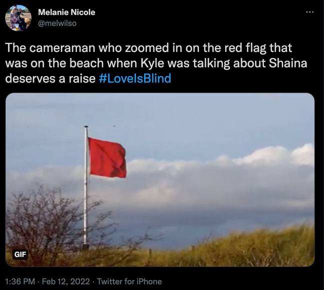 Red flags were flapping aplenty (Credit: Twitter)