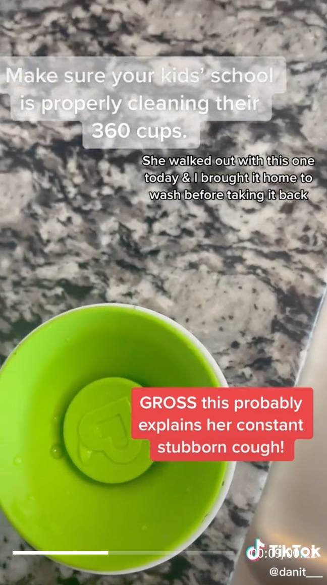 The outside of a 360 cup. Credit: TikTok / @danit___