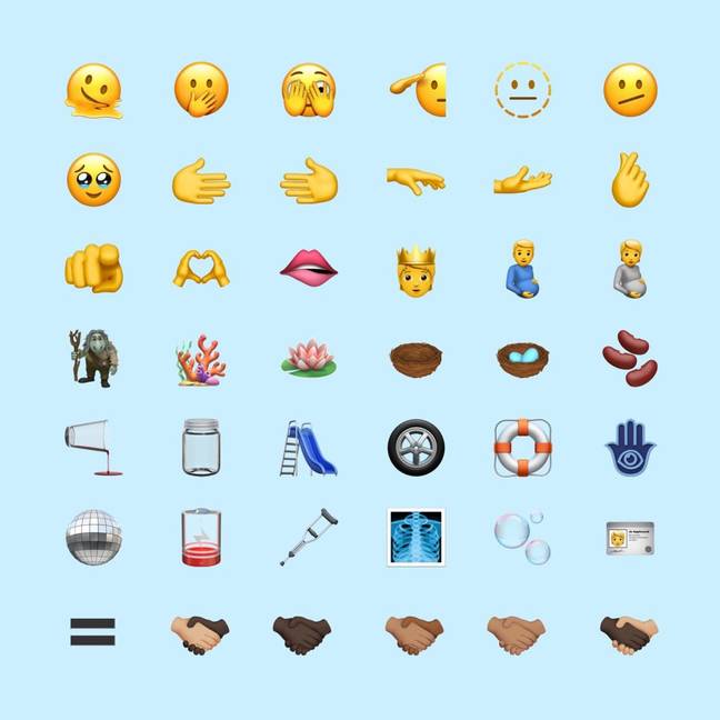These emojis will be released later this year. (Credit: Emojipedia)
