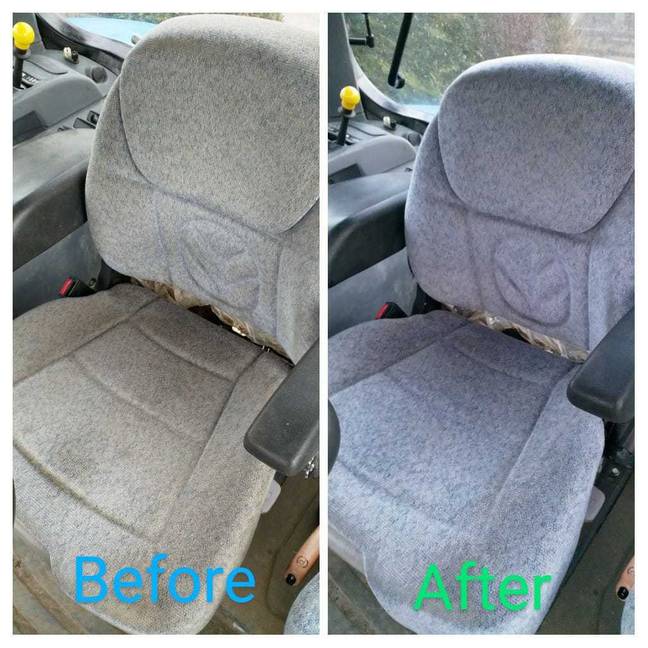 One woman used it to clean a tractor seat (Credit: Lucy Howes)