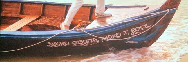 Ryan Reynolds's boat's name is a nod to the Titanic film (Credit: Netflix)