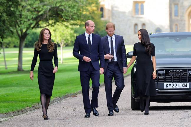 Kate, William Harry and Meghan were reunited for Queen Elizabeth II's funeral this month. Credit: Alamy