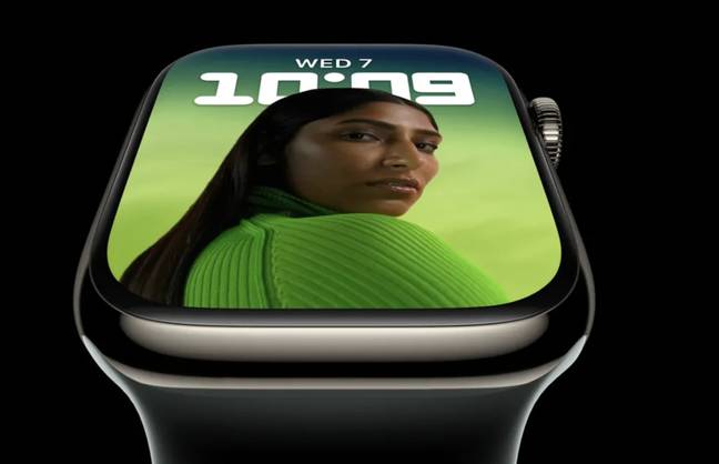 Apple announced the new Apple Watch Series 8 on Wednesday. Credit: Apple