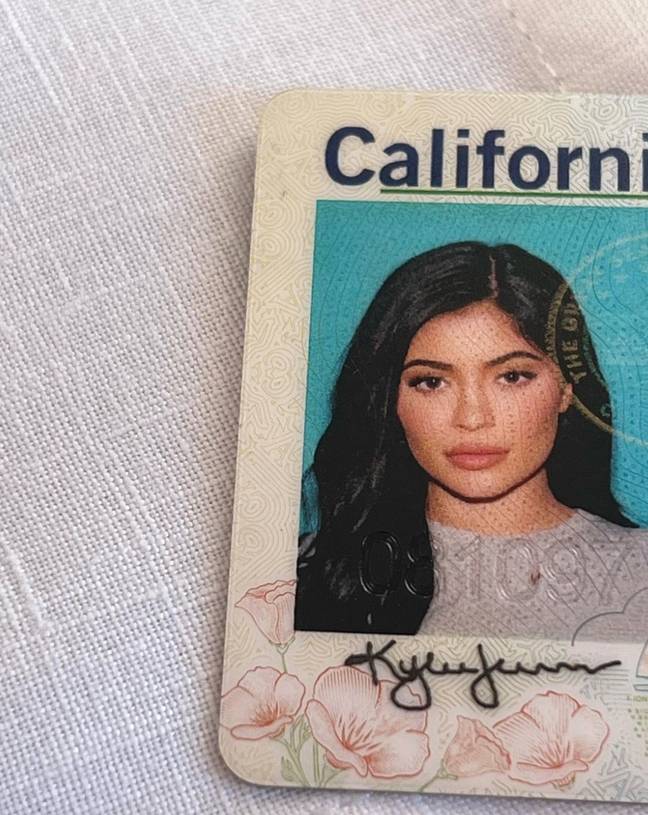 Kylie Jenner shared a picture of her driver's licence. (Credit: @kyliejenner/Instagram)