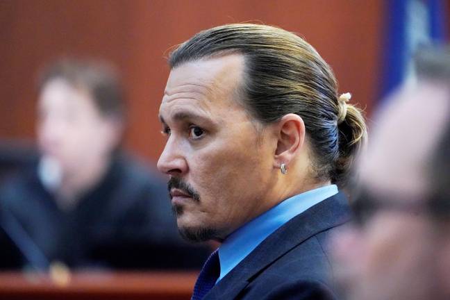 Johnny Depp has been avoiding eye contact with Heard during her testimony. (Credit: Alamy)
