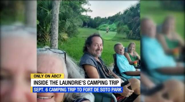 The holidaymakers believed Brian was in the background of their snap (Credit: ABC7)