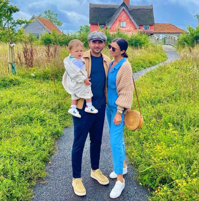 The couple welcomes Roman last March (Credit: Lucy Mecklenburgh/Instagram)