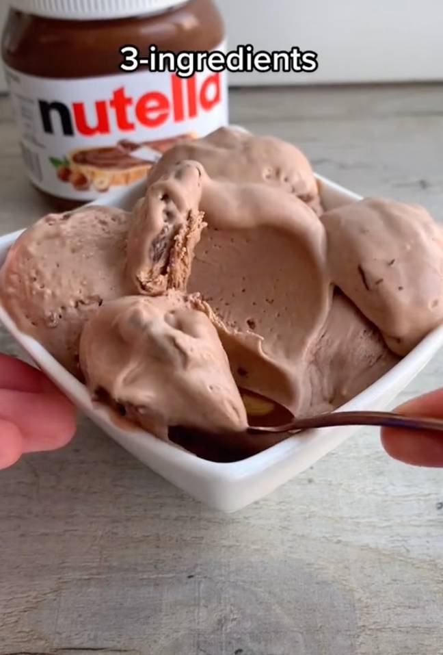 The ice cream is so easy to make (Credit: TikTok/@fitwaffle)
