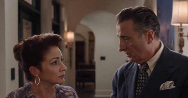 The film stars Andy Garcia and Gloria Estefan. (Credit: HBO)
