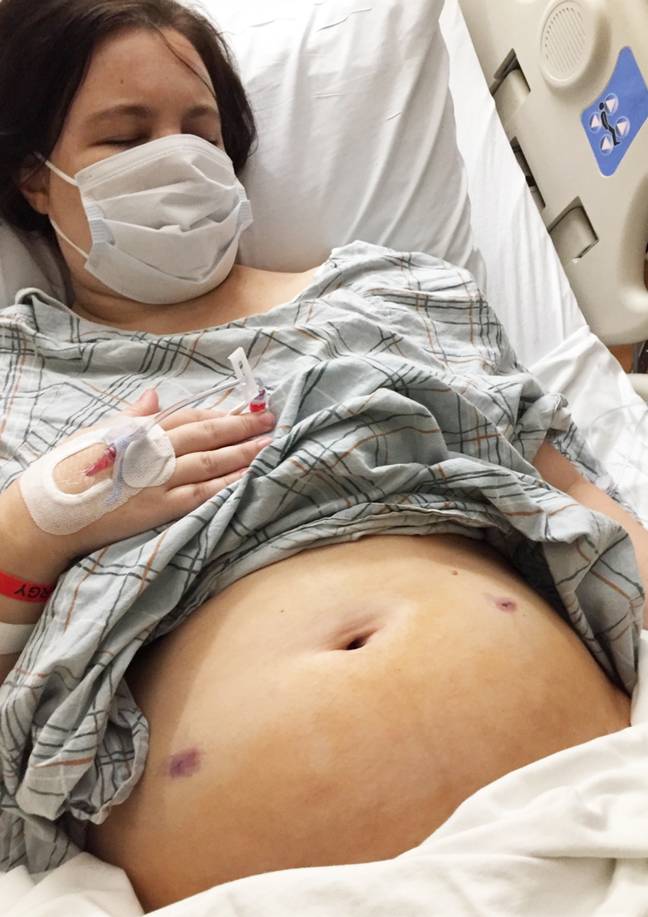 She wasn't diagnosed with endometriosis until the age of 34. (Credit: Caters)