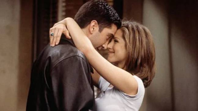 Friends fans are still hoping for an Aniston-Schwimmer romance. (Credit: NBC)