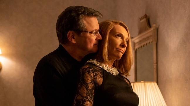 Colin Firth and Toni Collette star in The Staircase. (Credit: HBO Max/Sky Atlantic)