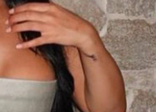 Kim Kardashian's new boyfriend, Pete Davidson, has also tattooed himself as a tribute to the relationship. Credit: chaneyjonesssss/Instagram 