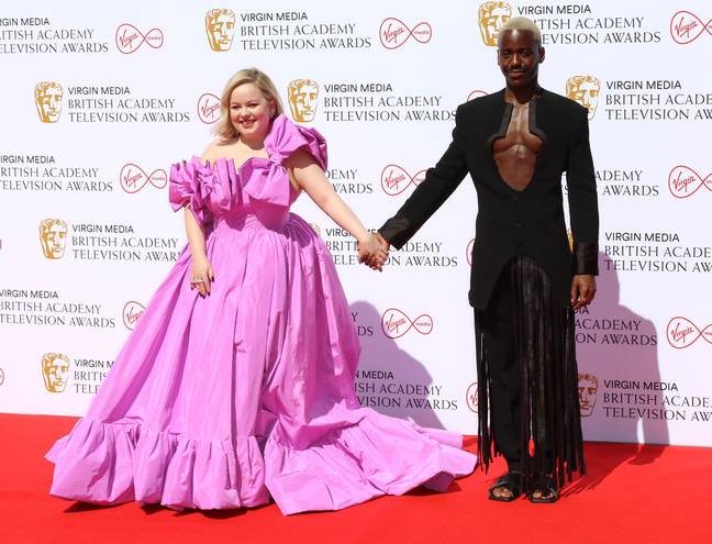 Ncuti Gatwa and Nicola Coughlan walked the red carpet at the 2022 BAFTAs. Credit: Alamy