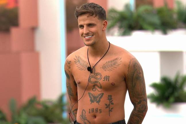 Love Island's Luca looked VERY different a few years ago. (Credit: ITV)
